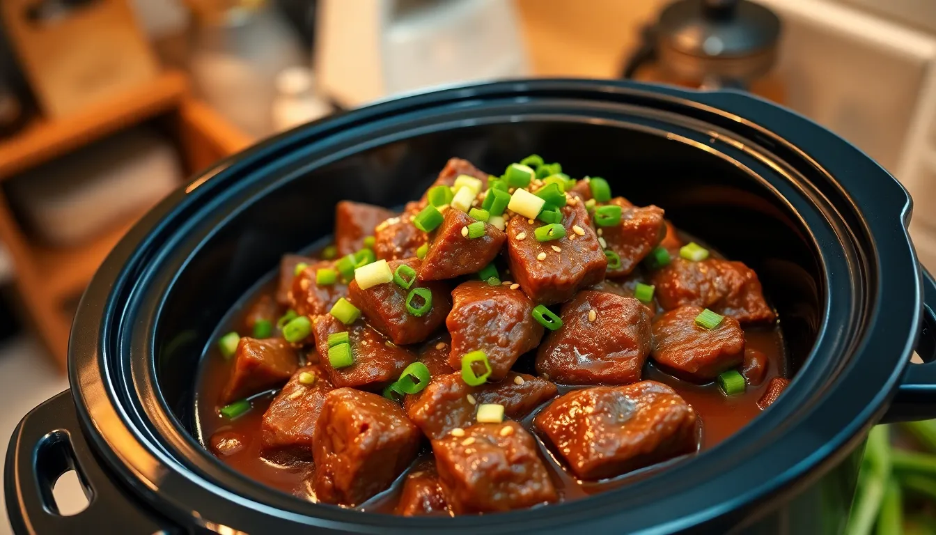 Korean Beef Slow Cooker Recipe: Easy Tender Beef in 8 Hours 16 Korean Beef Slow Cooker Recipe: Easy Tender Beef in 8 Hours 15