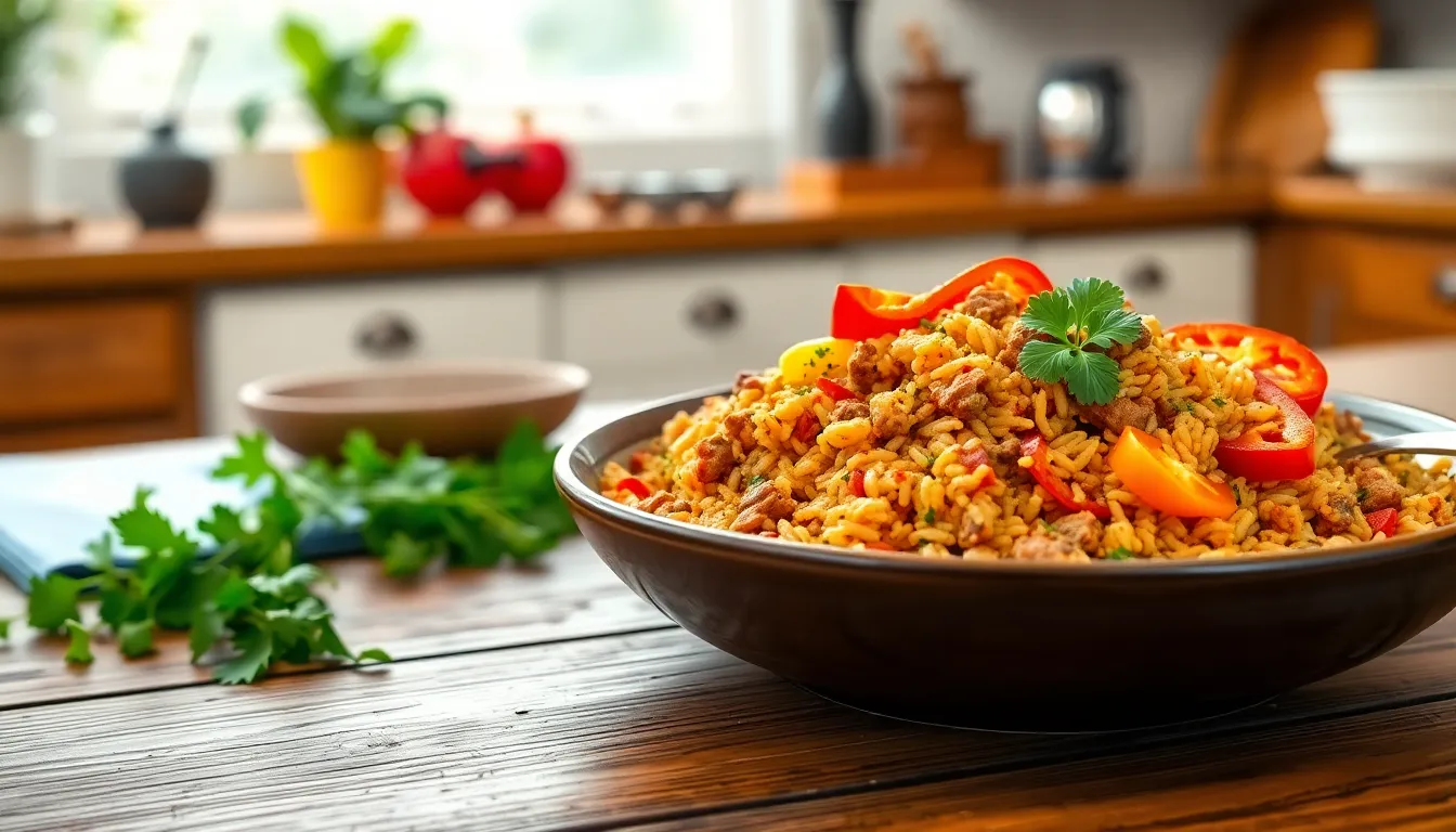 Easy Spanish Rice with Ground Beef Recipe - 30 Minute Main Dish 18 Easy Spanish Rice with Ground Beef Recipe - 30 Minute Main Dish 17