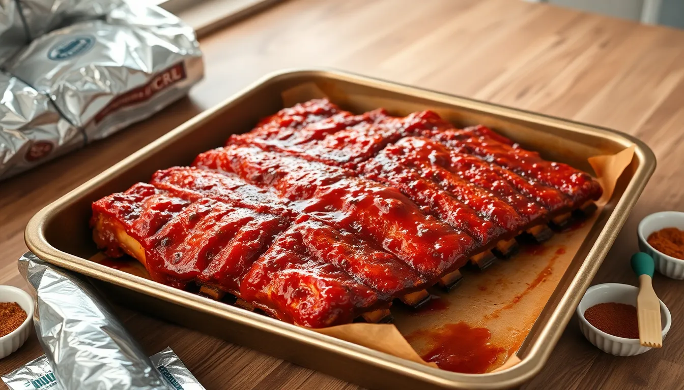 Easy BBQ Ribs in the Oven Recipe - Tender, Juicy Ribs Without a Grill 2 Easy BBQ Ribs in the Oven Recipe - Tender, Juicy Ribs Without a Grill 1