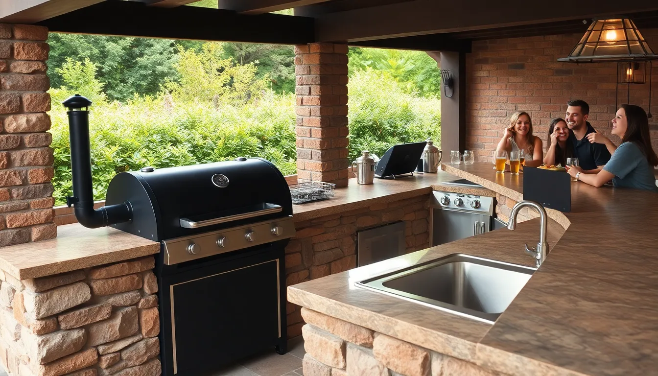 25 Creative Outdoor BBQ Smoker Area Ideas to Transform Your Backyard 2 25 Creative Outdoor BBQ Smoker Area Ideas to Transform Your Backyard 1