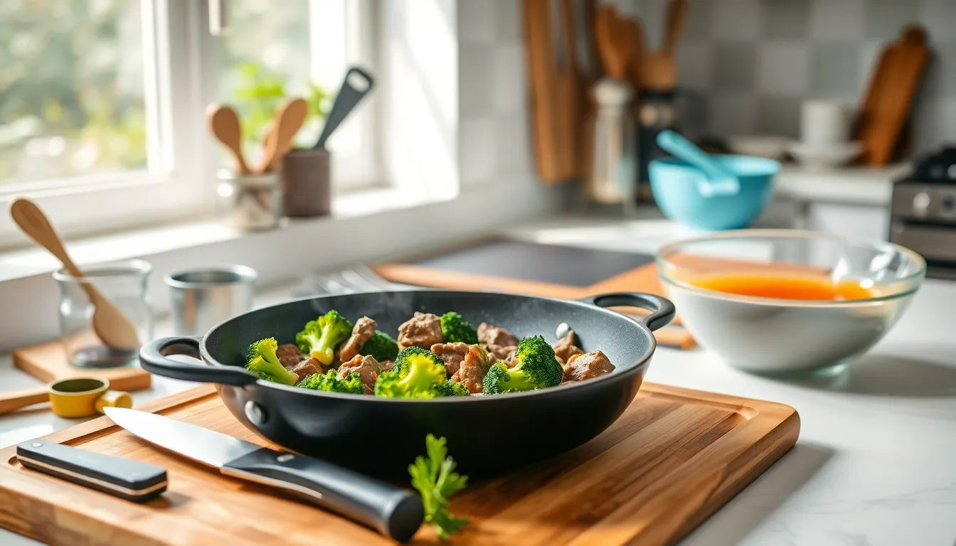 Easy Keto Beef and Broccoli Recipe (Ready in 20 Minutes!) 2 Easy Keto Beef and Broccoli Recipe (Ready in 20 Minutes!) 1