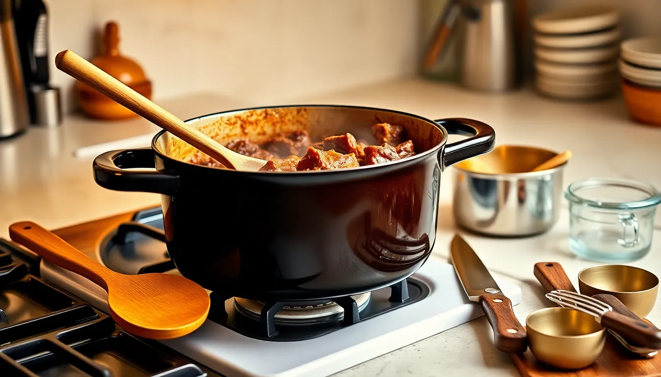 Perfect Stovetop Beef Stew Recipe: Tender Meat & Rich Gravy in One Pot 2 Perfect Stovetop Beef Stew Recipe: Tender Meat & Rich Gravy in One Pot 1