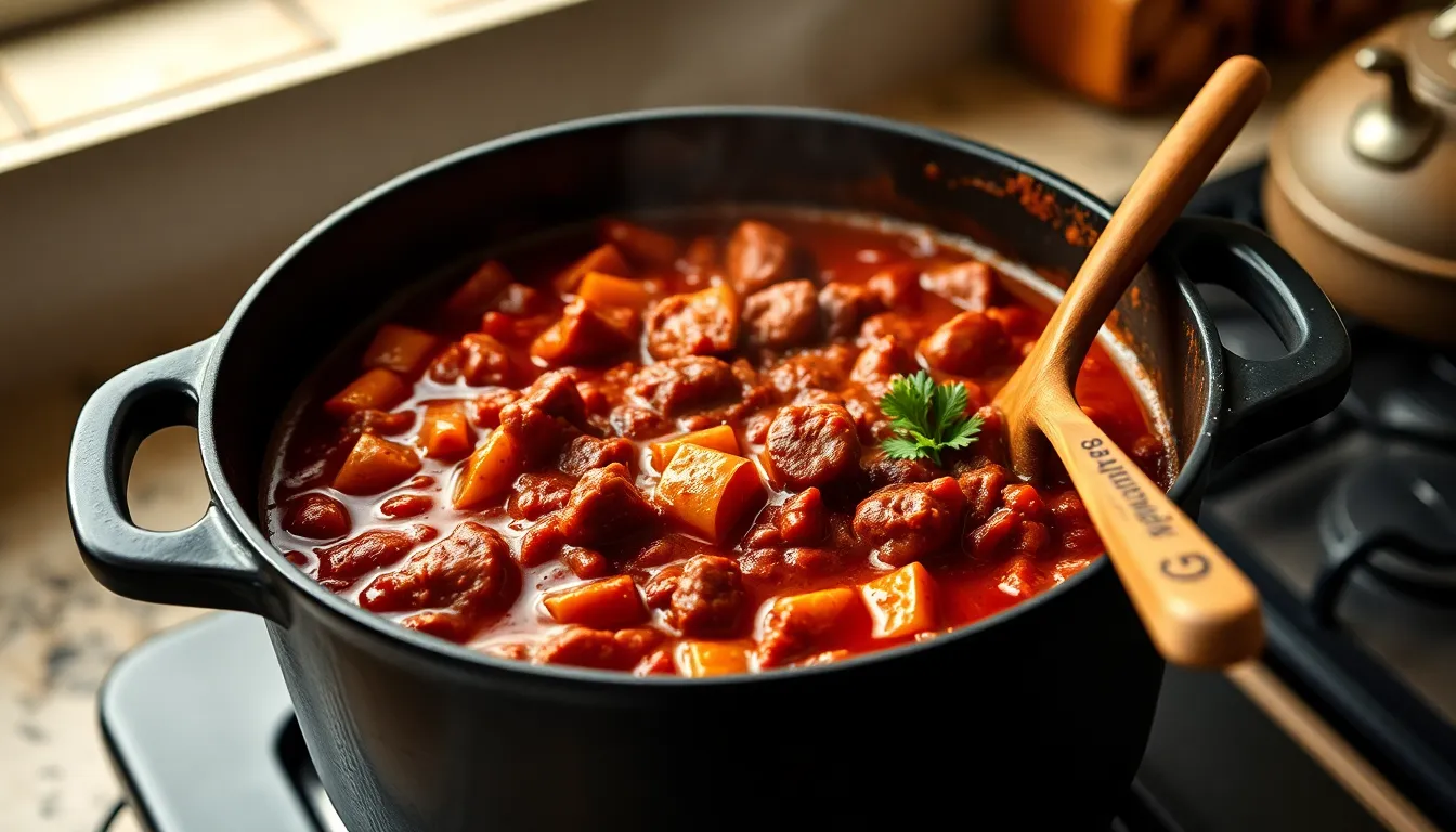 Hearty Sausage and Beef Chili Recipe - Perfect for Cold Weather Comfort Food 2 Hearty Sausage and Beef Chili Recipe - Perfect for Cold Weather Comfort Food 1