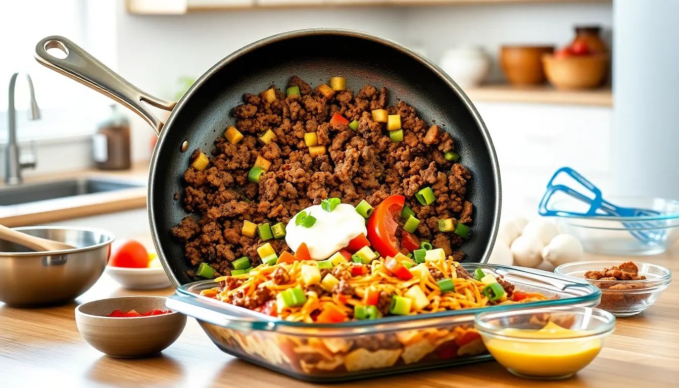 Easy Beef Nacho Casserole Recipe - Perfect for Game Day & Family Dinners 2 Easy Beef Nacho Casserole Recipe - Perfect for Game Day & Family Dinners 1