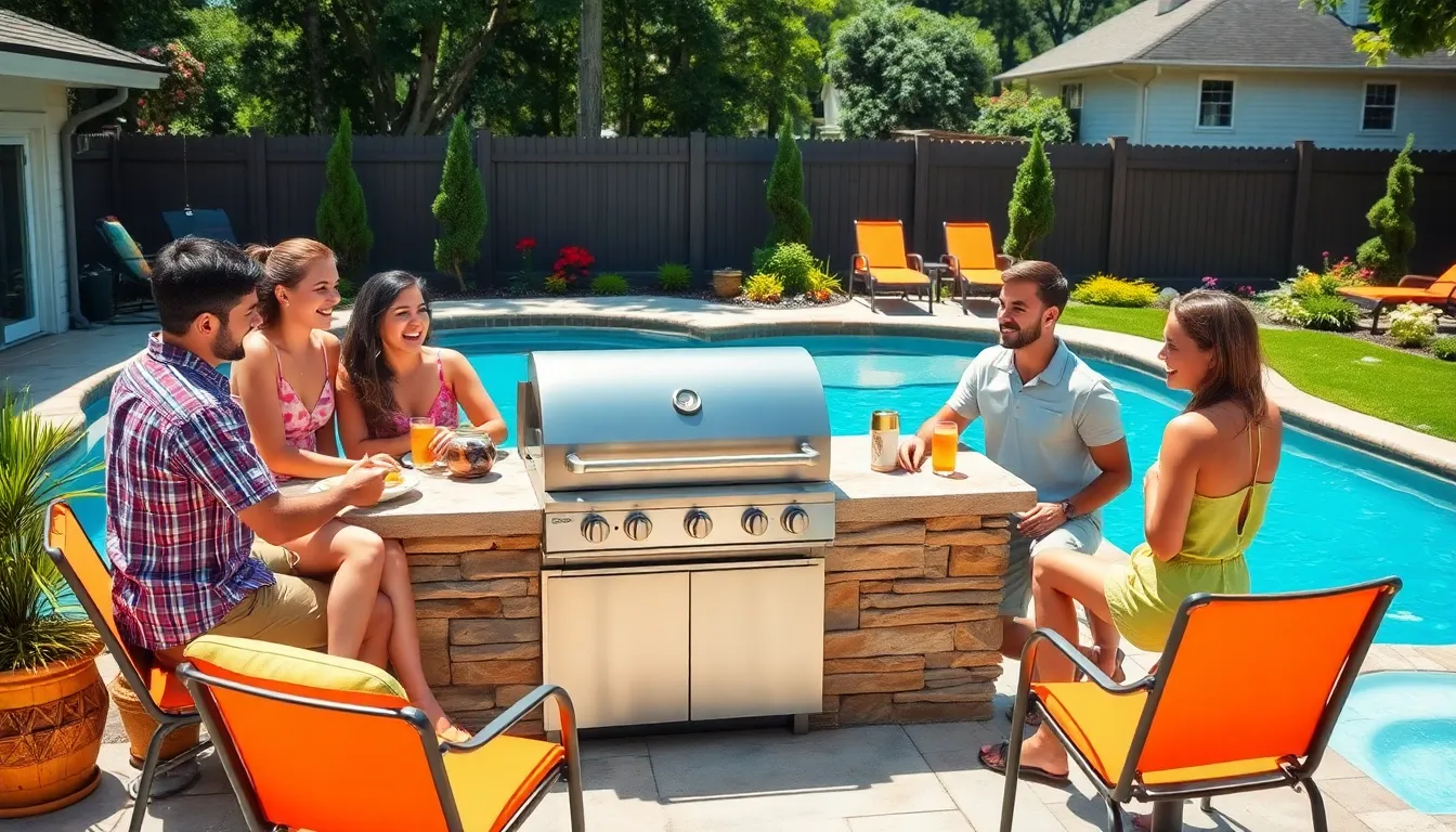 25 Pool and BBQ Area Ideas to Transform Your Backyard Into Summer Paradise 2 25 Pool and BBQ Area Ideas to Transform Your Backyard Into Summer Paradise 1