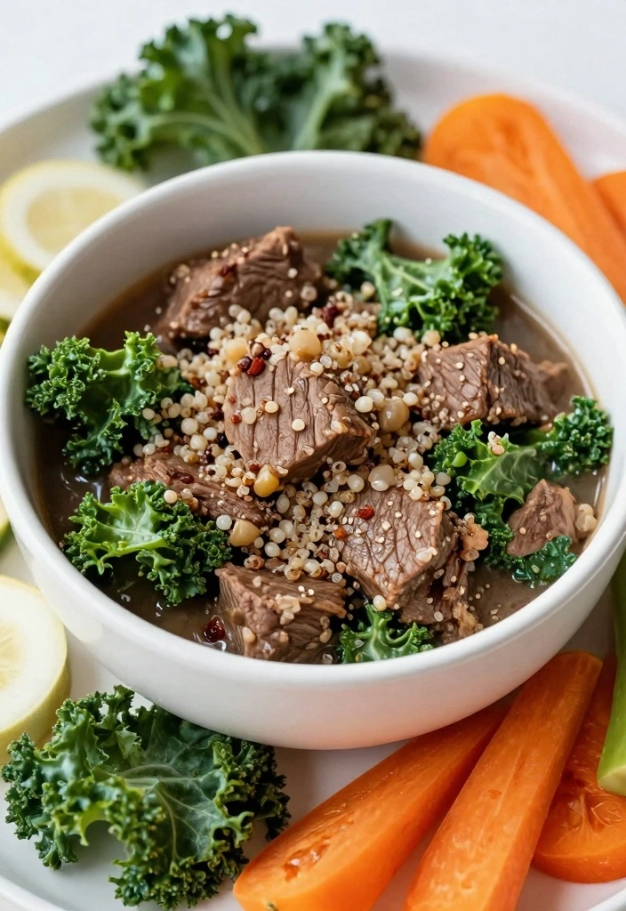 10 Beef Stew Meat Recipes for Warm Tender Comforting Dinners 86 10 Beef Stew Meat Recipes for Warm Tender Comforting Dinners - 9. Beef Stew with Kale and Quinoa