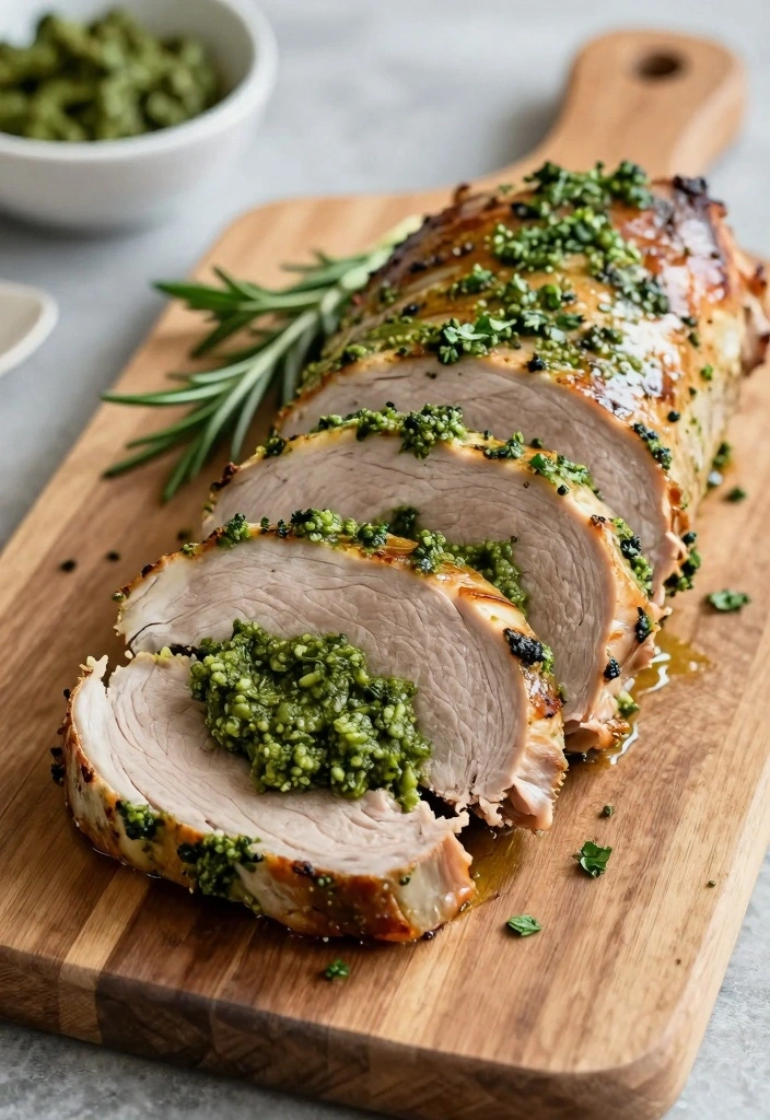 10 Easy Pork Fillet Recipes for Tender Quick Meals - 7. Pesto Stuffed Pork Tenderloin
