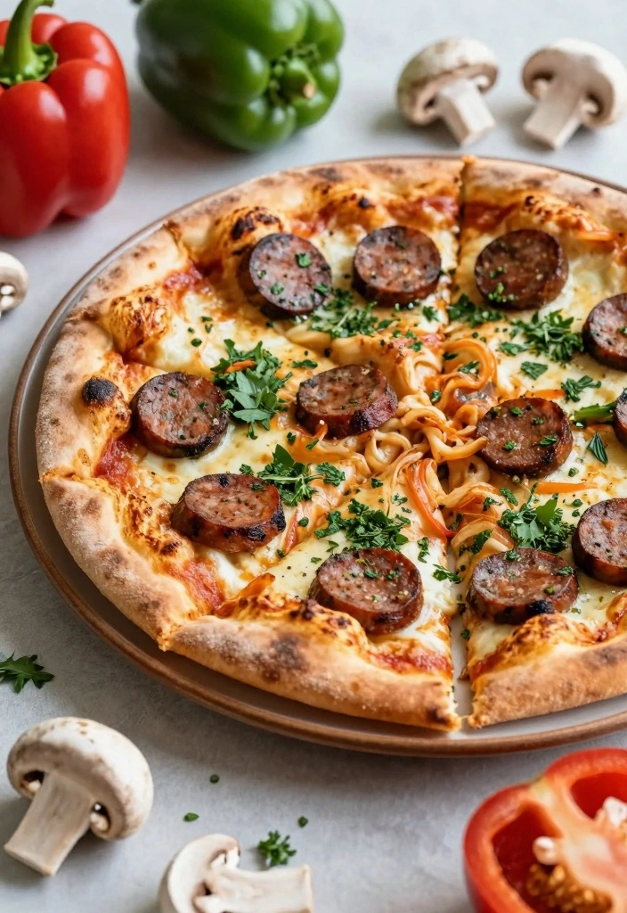 10 Healthy Sausage Recipes With Lighter Flavorful Twists 34 10 Healthy Sausage Recipes With Lighter Flavorful Twists - 4. Veggie-Loaded Sausage Pizza