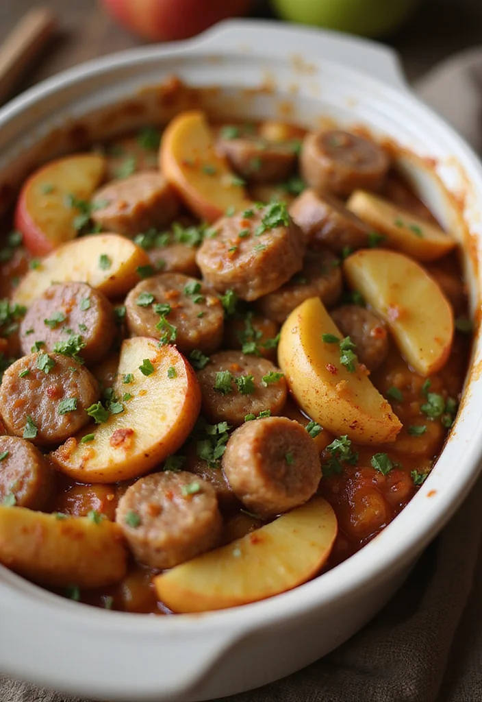 10 Healthy Sausage Recipes With Lighter Flavorful Twists 67 10 Healthy Sausage Recipes With Lighter Flavorful Twists - 7. Harvest Sausage and Apple Casserole