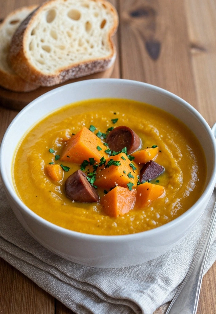 10 Healthy Sausage Recipes With Lighter Flavorful Twists 78 10 Healthy Sausage Recipes With Lighter Flavorful Twists - 8. Butternut Squash and Sausage Soup