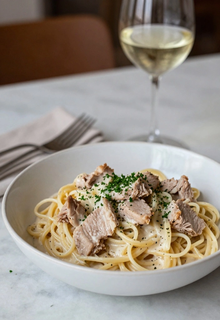 10 Leftover Pork Loin Recipes for Easy Second Day Meals 23 10 Leftover Pork Loin Recipes for Easy Second Day Meals - 3. Creamy Pork Loin Pasta