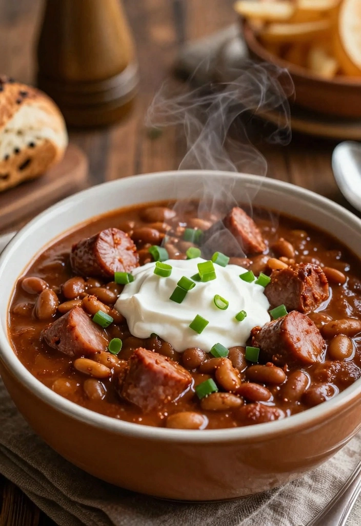 10 Polish Sausage Recipes for Bold Cozy Dinners 56 10 Polish Sausage Recipes for Bold Cozy Dinners - 6. Polish Sausage and Bean Chili