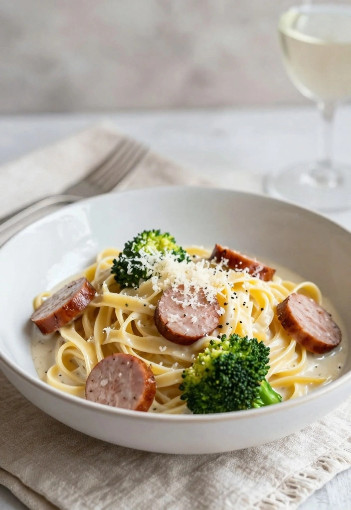 10 Polish Sausage Recipes for Bold Cozy Dinners 89 10 Polish Sausage Recipes for Bold Cozy Dinners - 9. Polish Sausage and Broccoli Alfredo