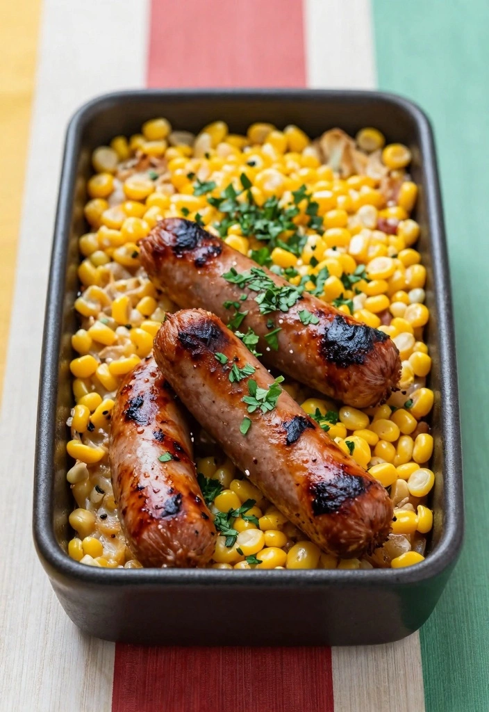 10 Sausage Crockpot Recipes for Simple Hands Off Meals 75 10 Sausage Crockpot Recipes for Simple Hands Off Meals - 8. BBQ Sausage and Corn Bake
