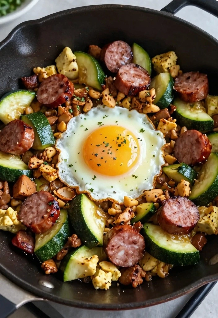 10 Sausage and Zucchini Recipes for Fresh Quick Meals 101 10 Sausage and Zucchini Recipes for Fresh Quick Meals - 10. Zucchini and Sausage Breakfast Hash
