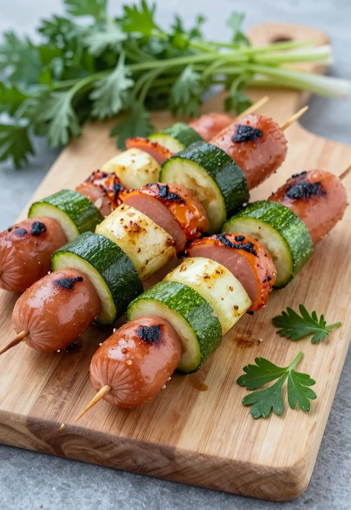 10 Sausage and Zucchini Recipes for Fresh Quick Meals 45 10 Sausage and Zucchini Recipes for Fresh Quick Meals - 5. Grilled Sausage and Zucchini Skewers