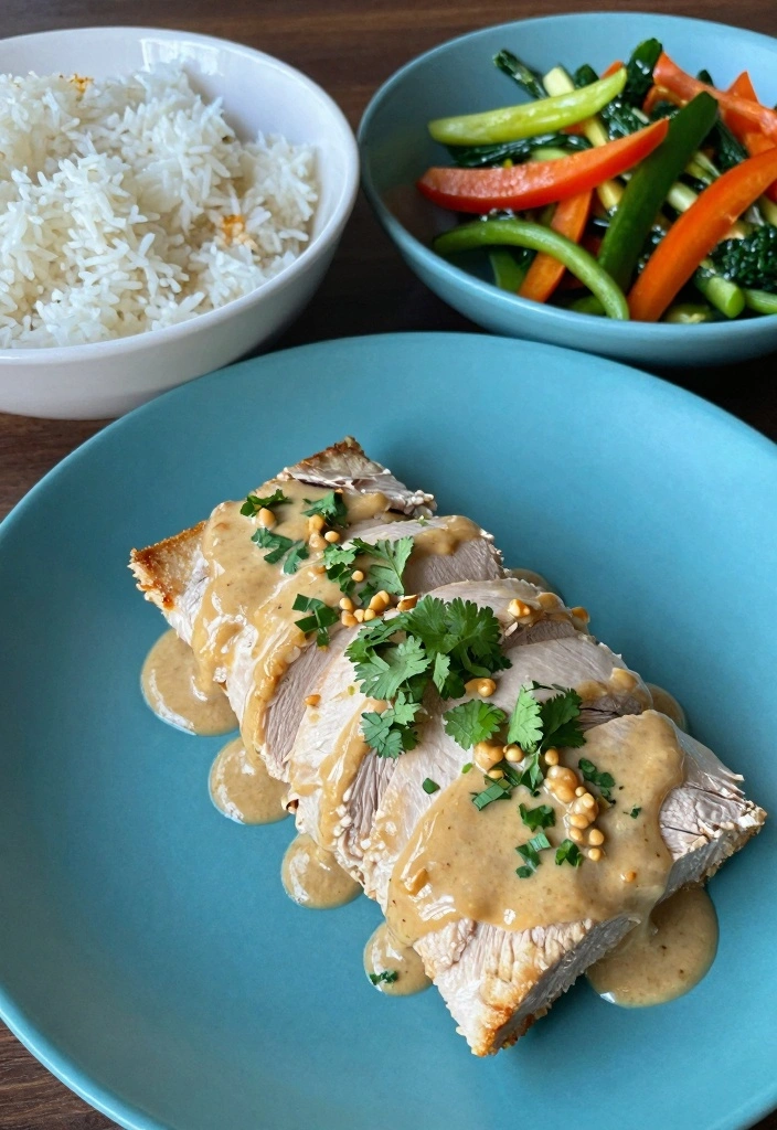 10 Turkey Meatloaf Recipes for Lighter Comforting Dinners - 4. Thai Turkey Meatloaf with Peanut Sauce