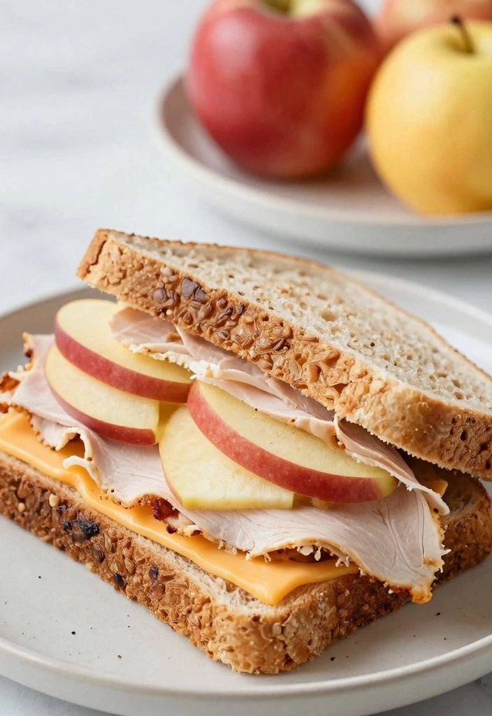 10 Turkey Sandwich Meat Recipes for Easy Tasty Lunches 74 10 Turkey Sandwich Meat Recipes for Easy Tasty Lunches - 8. Turkey and Apple Sandwich