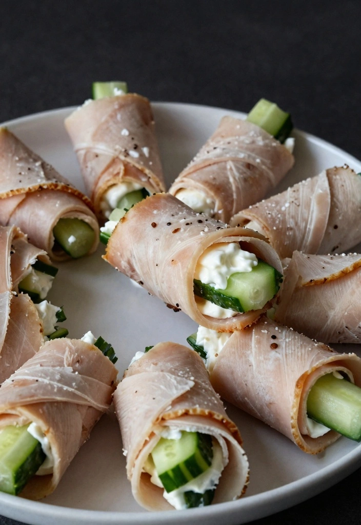 10 Turkey Sandwich Meat Recipes for Easy Tasty Lunches 85 10 Turkey Sandwich Meat Recipes for Easy Tasty Lunches - 9. Turkey Cucumber Roll-Ups