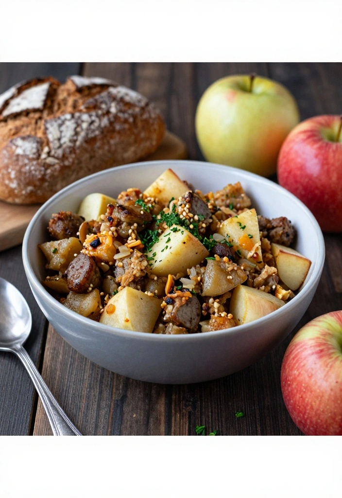 10 Turkey Stuffing Recipes for Classic Cozy Holiday Flavor 56 10 Turkey Stuffing Recipes for Classic Cozy Holiday Flavor - 6. Apple and Sausage Stuffing