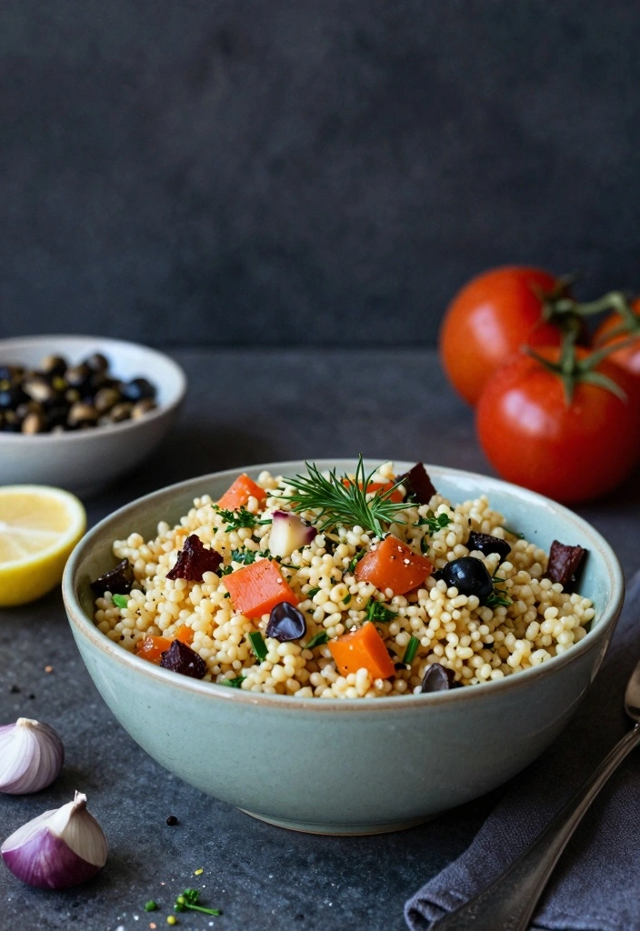 10 Turkey Stuffing Recipes for Classic Cozy Holiday Flavor 67 10 Turkey Stuffing Recipes for Classic Cozy Holiday Flavor - 7. Mediterranean Couscous Stuffing