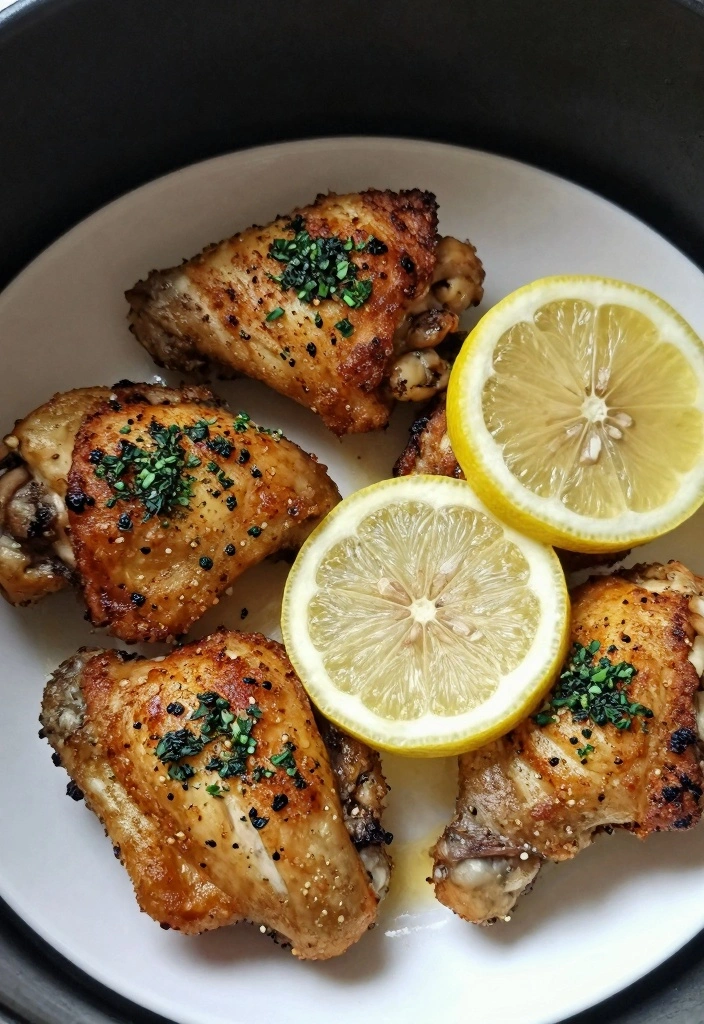 12 Air Fryer Chicken Recipes for Crisp Light Weeknight Dinners 2 12 Air Fryer Chicken Recipes for Crisp Light Weeknight Dinners 2. Lemon Herb Air Fryer Chicken Thighs