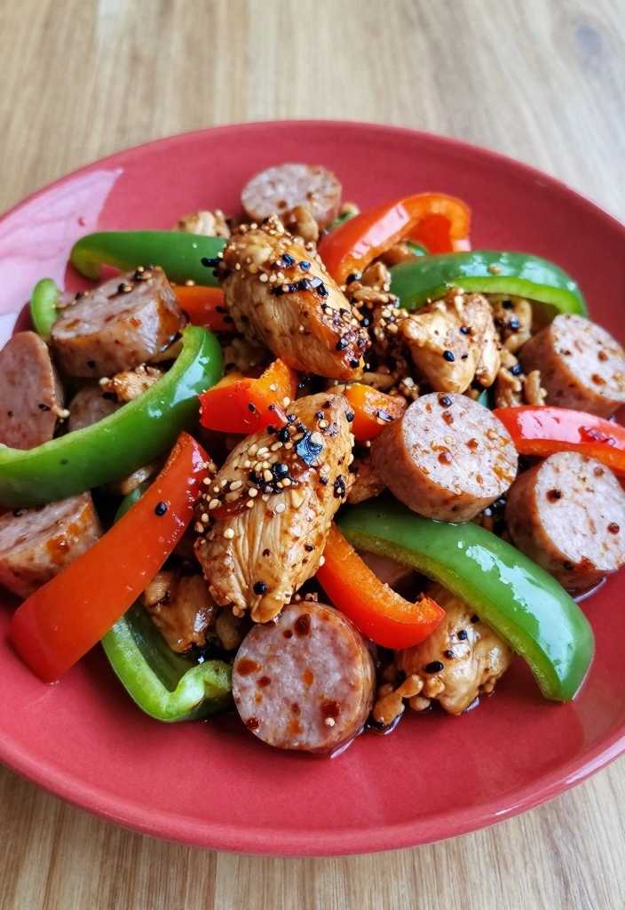 12 Chicken Sausage Recipes for Light Flavorful Dinners 120 12 Chicken Sausage Recipes for Light Flavorful Dinners - 12. Spicy Chicken Sausage and Bell Pepper Bake