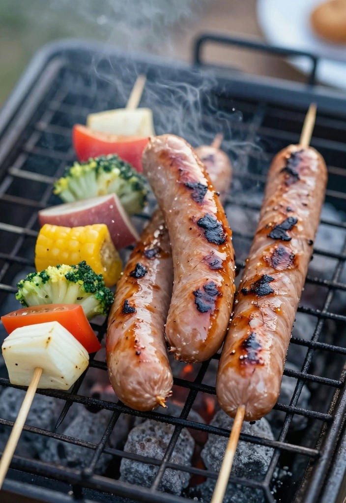 12 Chicken Sausage Recipes for Light Flavorful Dinners 34 12 Chicken Sausage Recipes for Light Flavorful Dinners - 4. Grilled Chicken Sausage with Veggie Skewers