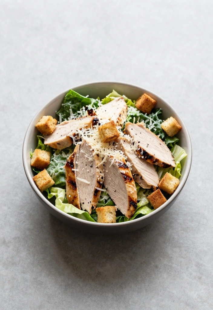 12 Easy Food Recipes With Chicken for Quick Flavorful Meals 45 12 Easy Food Recipes With Chicken for Quick Flavorful Meals - 5. Chicken Caesar Salad