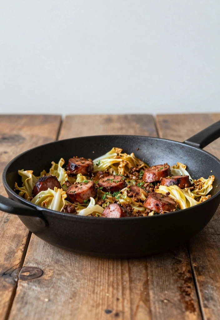 12 Ground Italian Sausage Recipes for Rich Savory Meals 122 12 Ground Italian Sausage Recipes for Rich Savory Meals - 12. Italian Sausage and Cabbage Skillet
