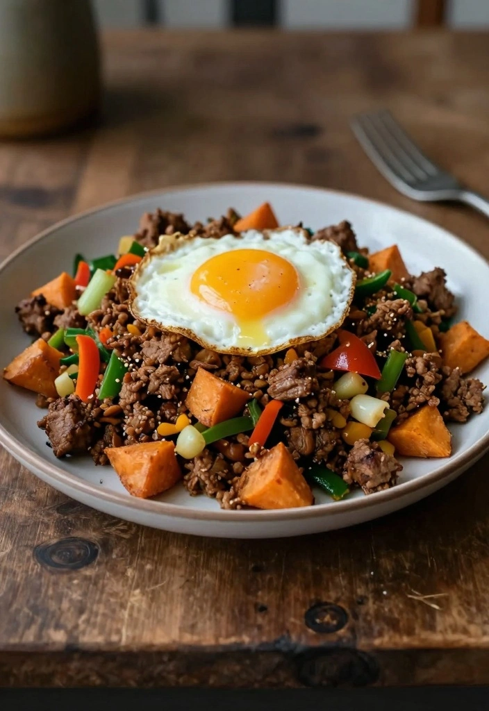 12 Ground Pork Recipes for Quick Savory Dinners 11. Ground Pork and Sweet Potato Hash
