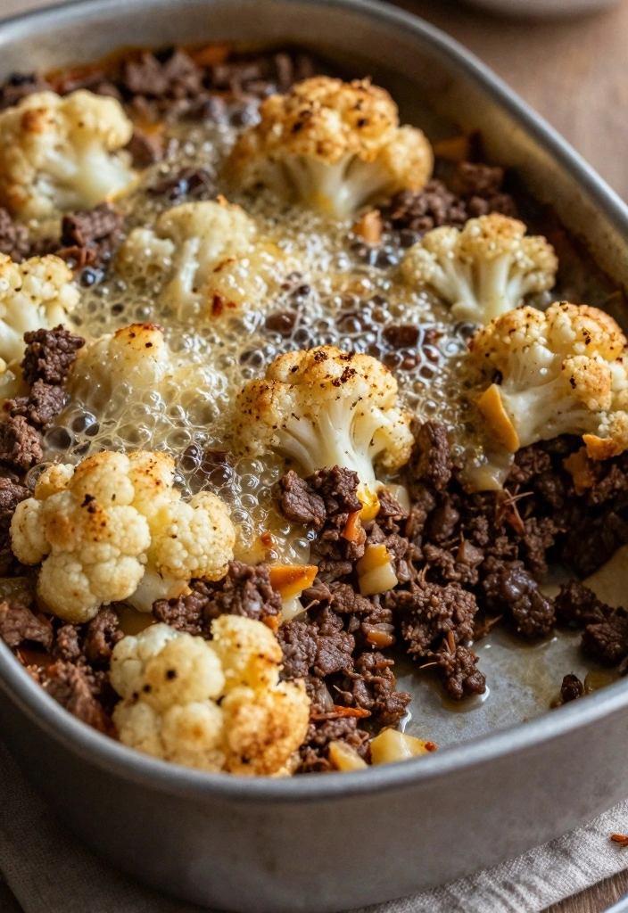 12 Healthy Ground Beef Recipes for Lighter Filling Meals 96 12 Healthy Ground Beef Recipes for Lighter Filling Meals - 10. Ground Beef and Cauliflower Casserole