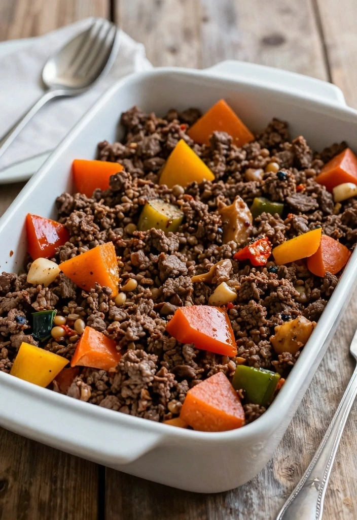 12 Healthy Ground Beef Recipes for Lighter Filling Meals 107 12 Healthy Ground Beef Recipes for Lighter Filling Meals - 11. Savory Ground Beef and Egg Breakfast Casserole