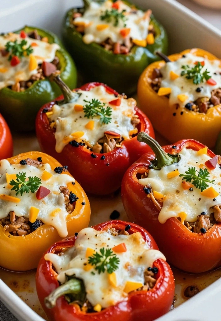 12 Leftover Turkey Recipes for Simple Next Day Meals 122 12 Leftover Turkey Recipes for Simple Next Day Meals - 12. Turkey Stuffed Peppers