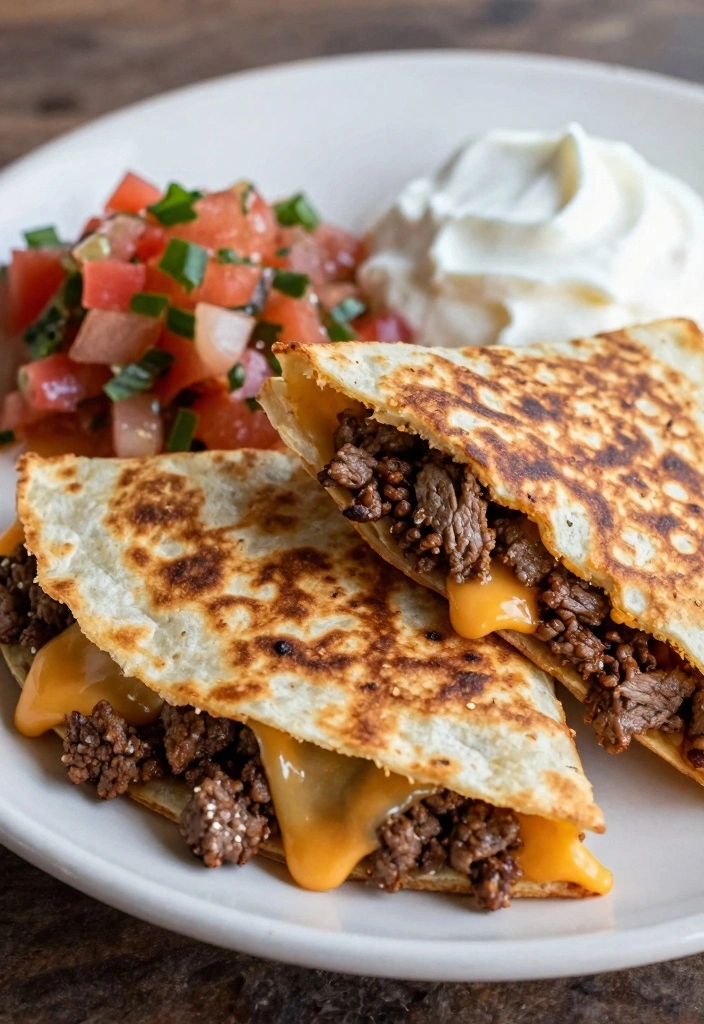 12 One Pound Ground Beef Recipes for Fast Flexible Cooking 23 12 One Pound Ground Beef Recipes for Fast Flexible Cooking - 3. Cheesy Beef Quesadillas