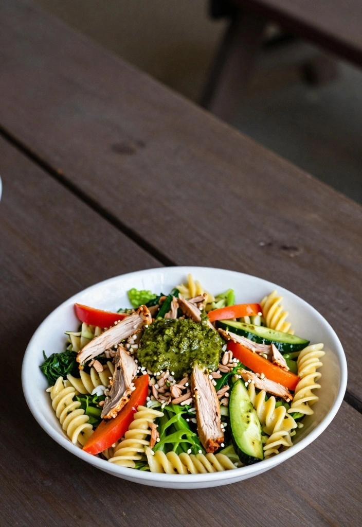 12 Pasta Ground Turkey Recipes for Quick Hearty Weeknight Dinners - 4. Ground Turkey Pesto Pasta Salad