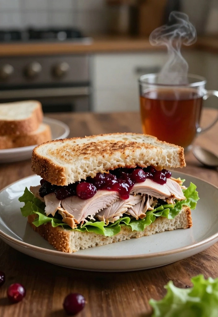 12 Turkey Sandwich Recipes for Fresh Easy Meals 64 12 Turkey Sandwich Recipes for Fresh Easy Meals - 7. Turkey & Cranberry Sandwich