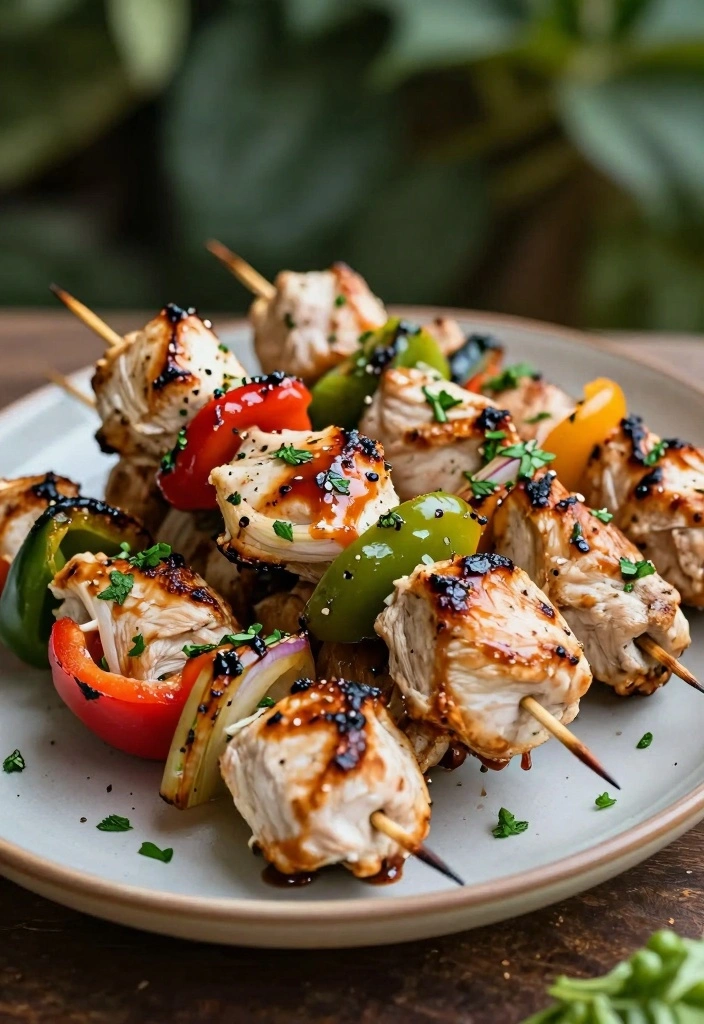 14 Chicken Breast Recipes for Quick Healthy Weeknight Meals 23 14 Chicken Breast Recipes for Quick Healthy Weeknight Meals - 3. Spicy BBQ Chicken Skewers