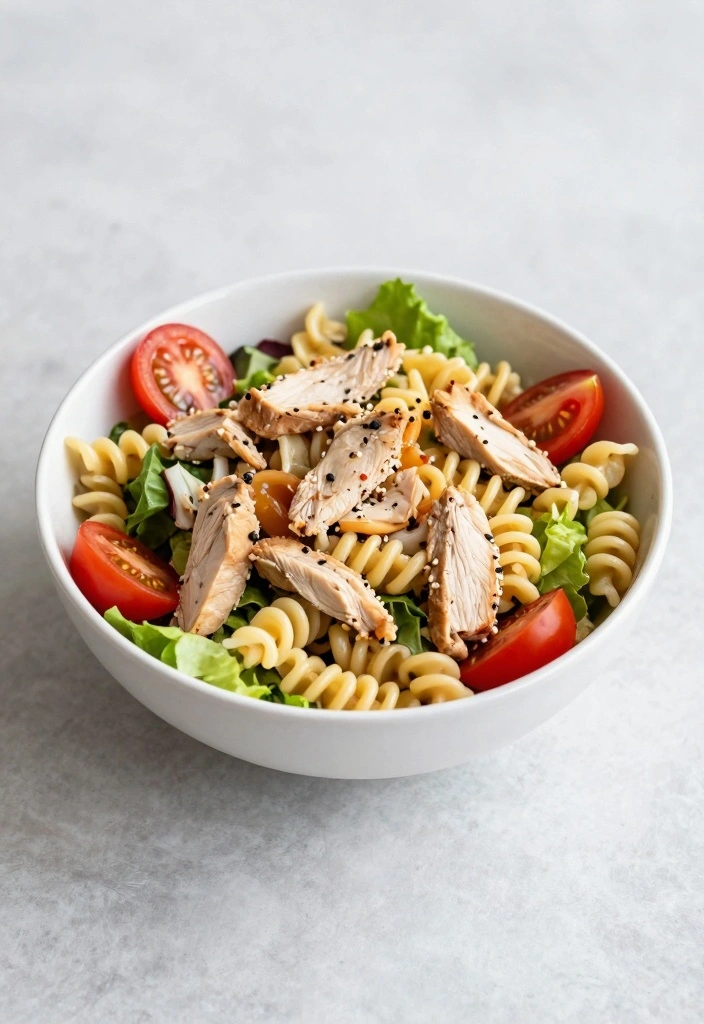 14 Rotisserie Chicken Recipes for Fast Tasty Weeknight Meals 12 14 Rotisserie Chicken Recipes for Fast Tasty Weeknight Meals - 2. Chicken Caesar Pasta Salad