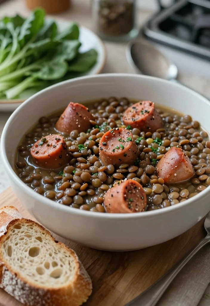 14 Sausage Recipes for Hearty Quick Weeknight Meals 133 14 Sausage Recipes for Hearty Quick Weeknight Meals - 13. Italian Sausage and Lentil Stew