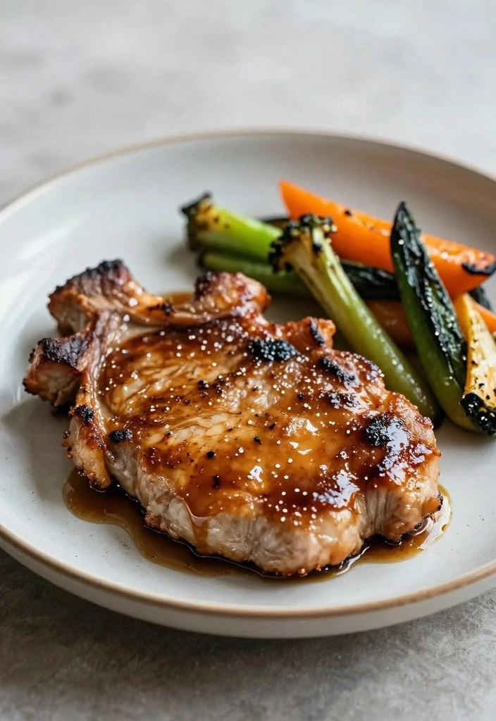 15 Pork Recipes for Easy Flavorful Dinners 133 15 Pork Recipes for Easy Flavorful Dinners - 13. Maple Mustard Glazed Pork Chops