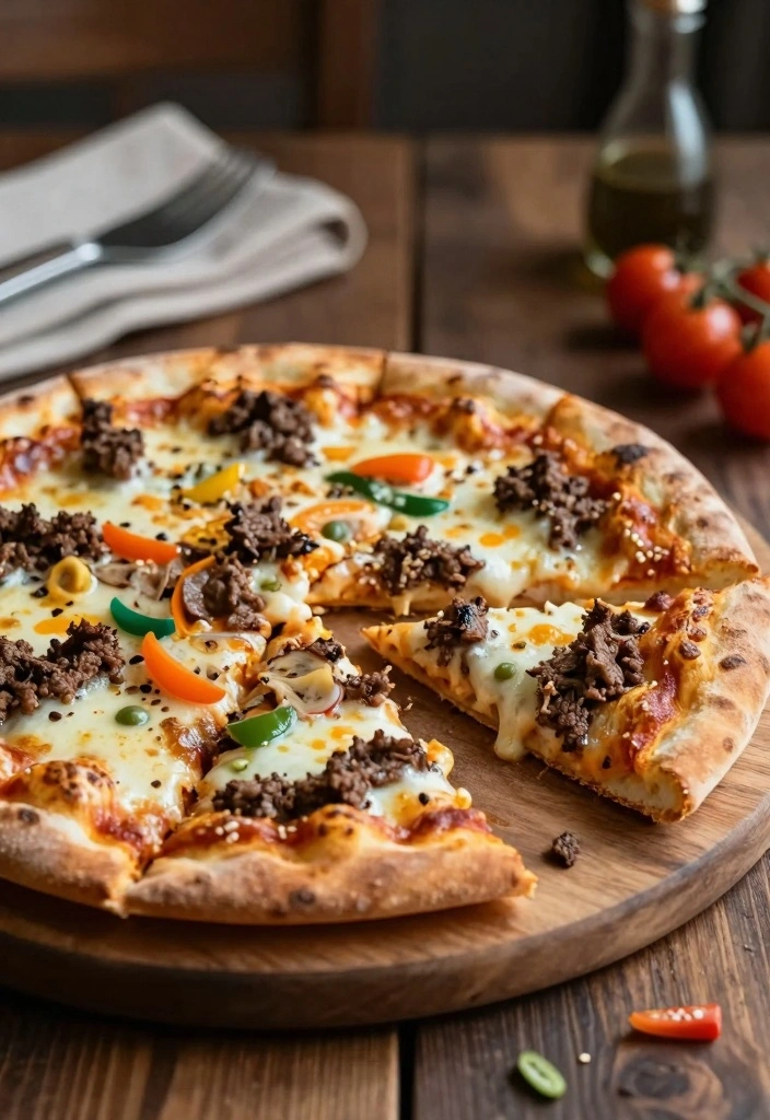 15 Recipes Using Ground Beef for Quick Family Friendly Dinners 155 15 Recipes Using Ground Beef for Quick Family Friendly Dinners - 15. Ground Beef Pizza