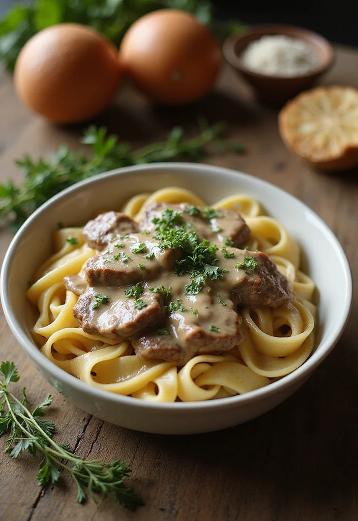 15 Recipes Using Ground Beef for Quick Family Friendly Dinners 12 15 Recipes Using Ground Beef for Quick Family Friendly Dinners - 2. Savory Beef Stroganoff