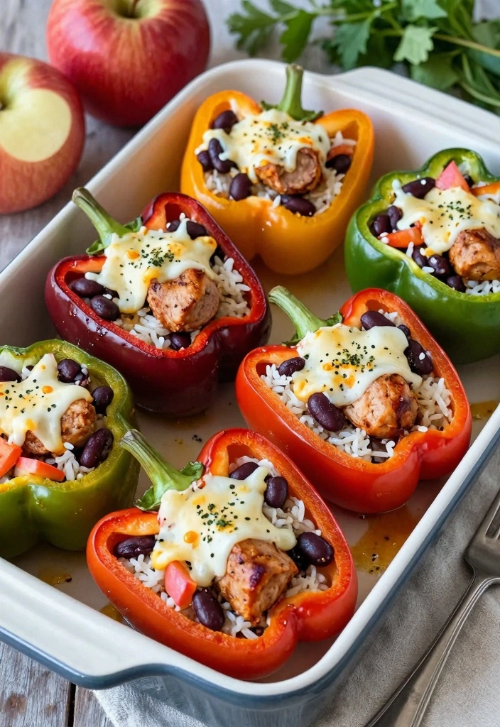 9 Apple Chicken Sausage Recipes for Sweet Savory Easy Dinners 23 9 Apple Chicken Sausage Recipes for Sweet Savory Easy Dinners - 3. Apple Chicken Sausage Stuffed Peppers