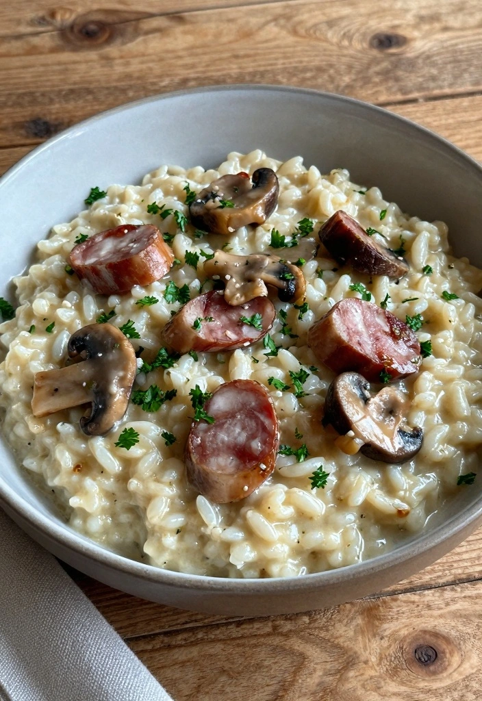 9 Recipes With Venison Sausage for Rustic Hearty Meals 1 9 Recipes With Venison Sausage for Rustic Hearty Meals - 1. Venison Sausage and Mushroom Risotto