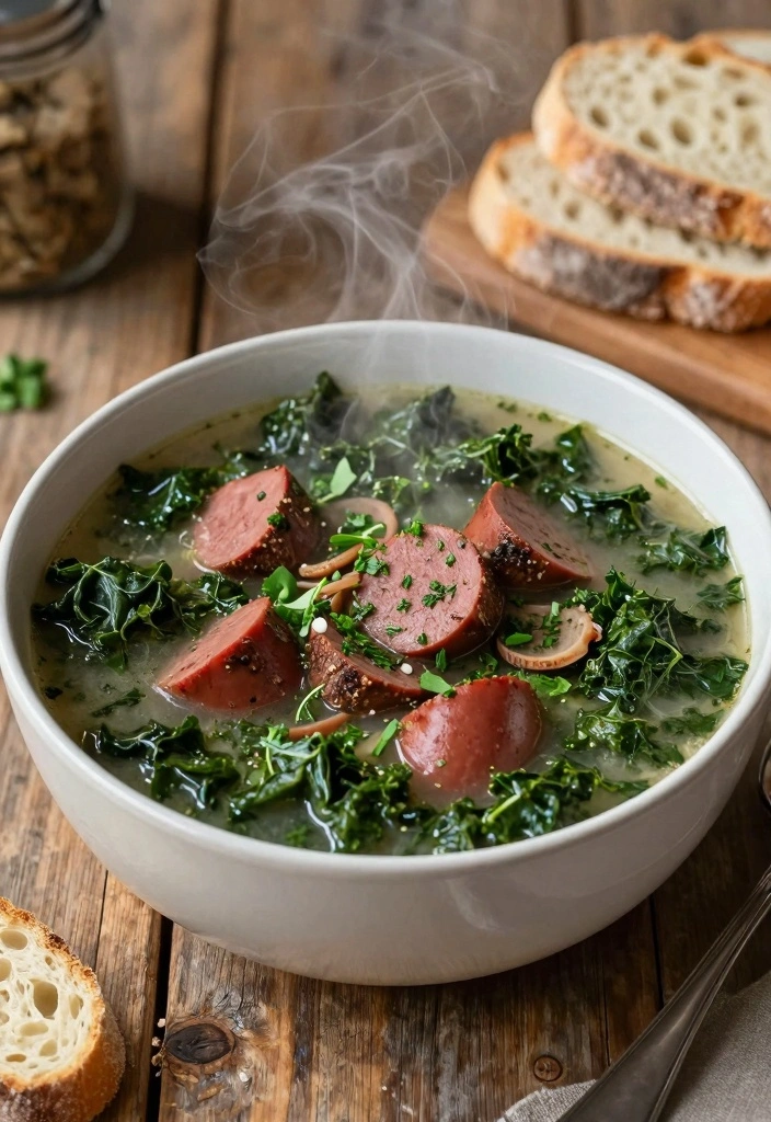 9 Recipes With Venison Sausage for Rustic Hearty Meals 56 9 Recipes With Venison Sausage for Rustic Hearty Meals - 6. Venison Sausage and Kale Soup