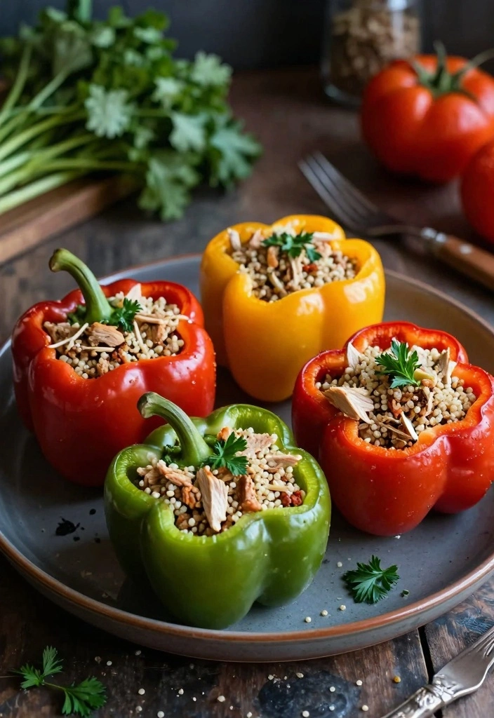 10 Healthy Ground Turkey Recipes for Lighter Satisfying Dinners 1 10 Healthy Ground Turkey Recipes for Lighter Satisfying Dinners 1. Turkey and Quinoa Stuffed Peppers 0