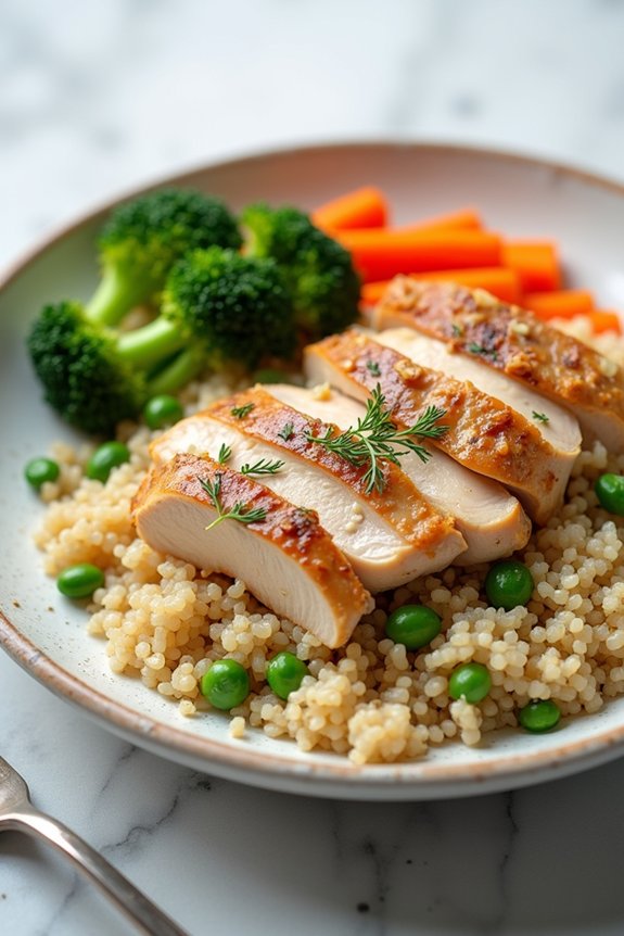 batch cooked chicken rice supports sustained health