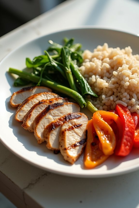brown rice with chicken stabilizes sugar