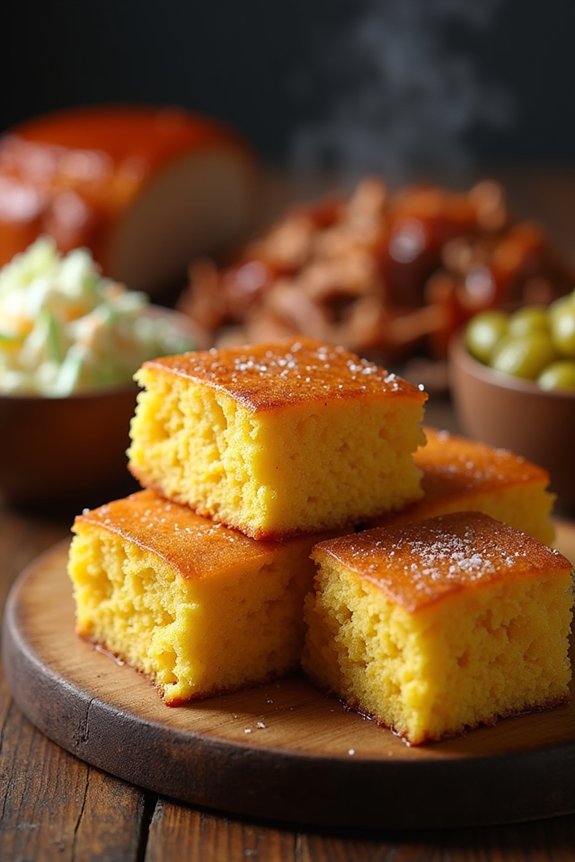 buttermilk cornbread with crispy edges